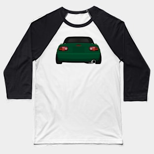 Miata rear Race-Green Baseball T-Shirt